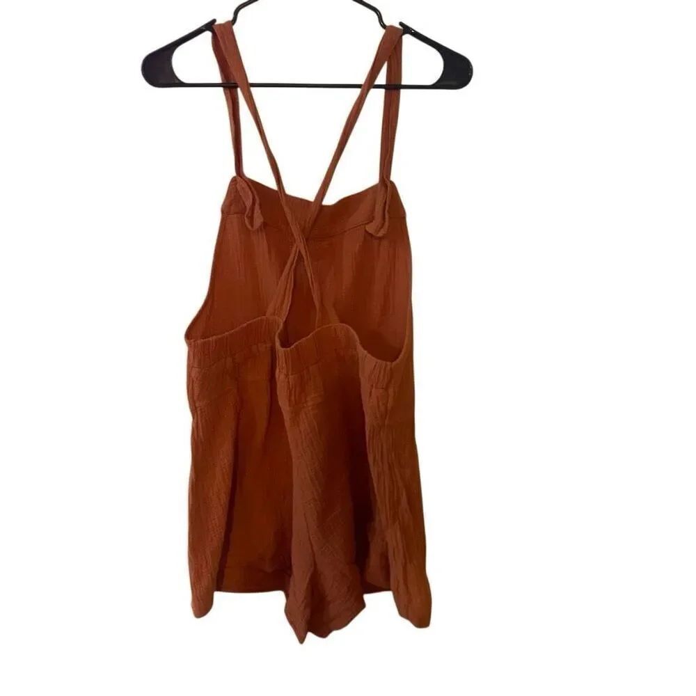 Ces femme shorts jumpsuit adjustable medium orange - Picture 3 of 7